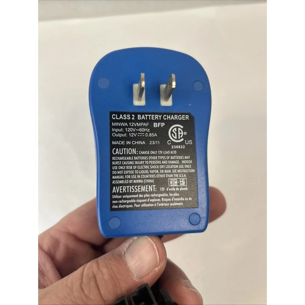 Genuine OEM‎ Peg Perego 12 Volt Battery Charger 12VMPAF Untested